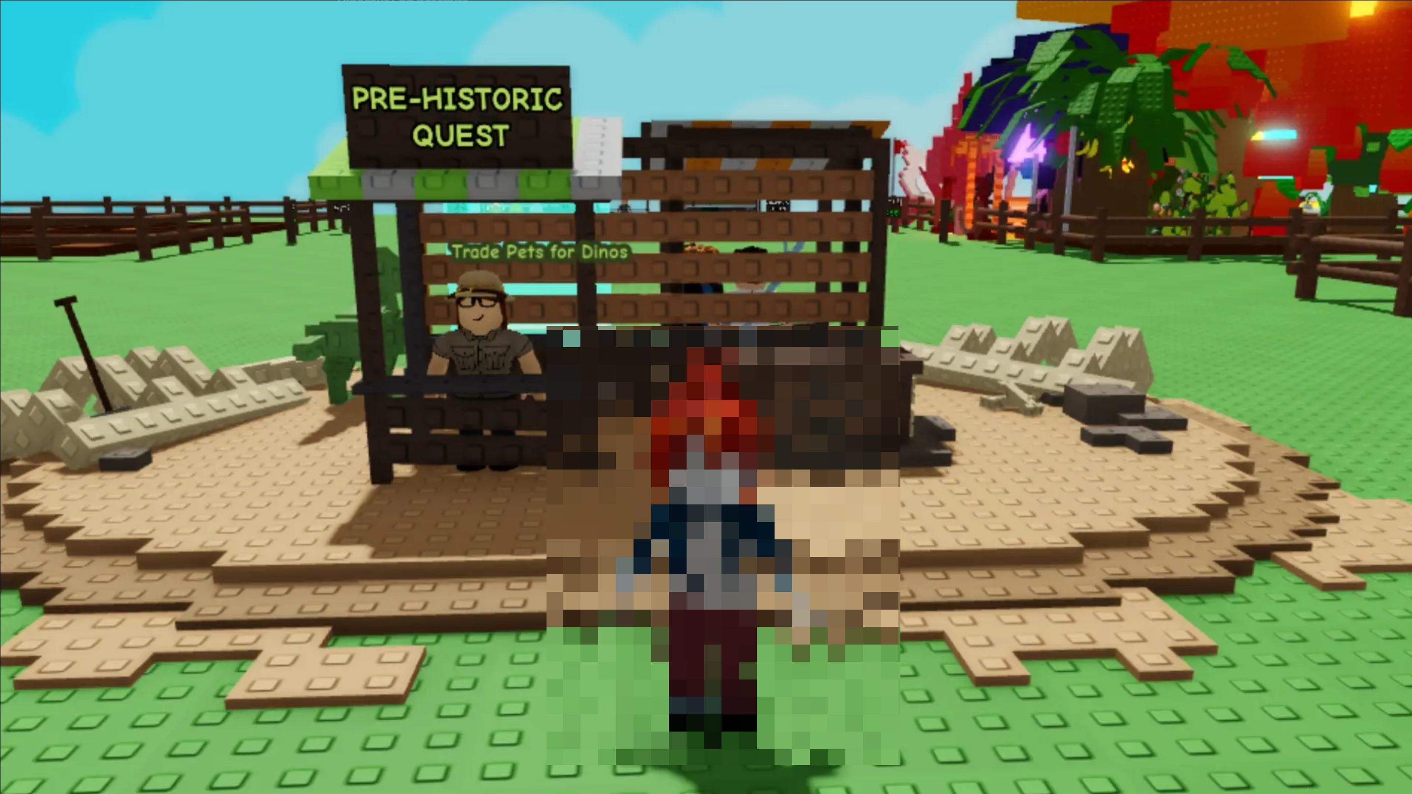 The Prehistoric Quest Station with NPC Blaire